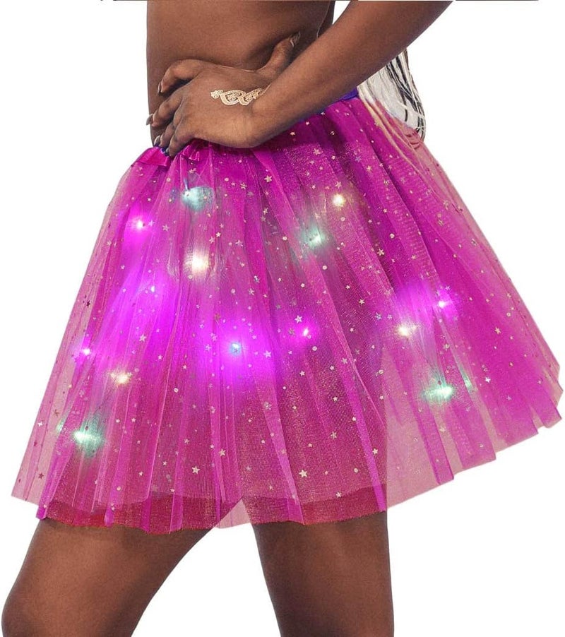 TWINKLEDE Light Up Tutu Skirt Led Tulle Tutus Glow Running Dance Costume Skirts for Women - Image 5